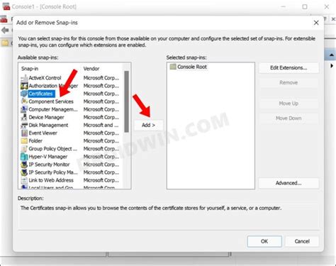 how to install root certificates